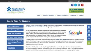 Google Apps for Students - Douglas County School District