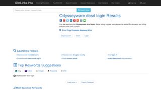 Odysseyware dcsd login Results For Websites Listing - SiteLinks.Info