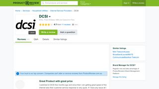 DCSI Reviews - ProductReview.com.au