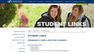 Student Links - Dakota County Technical College | DCTC - a 2-Year ...