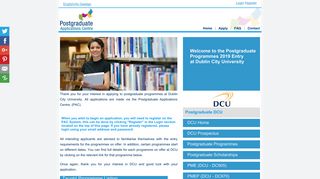 DCU Home - Postgraduate Applications Centre CLG