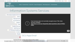 DCU Apps - Email | Information Systems & Services | DCU