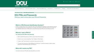 New Member Guide - DCU PINs and Passwords | DCU | MA | NH