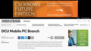 DCU Mobile PC Branch | American Banker