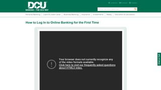 Online Banking Log In Video | DCU |Massachusetts | New Hampshire