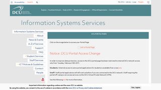Student Services - Student Portal | Information Systems ... - DCU