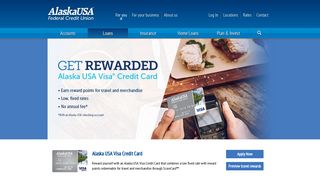 Visa Credit Cards - Alaska USA