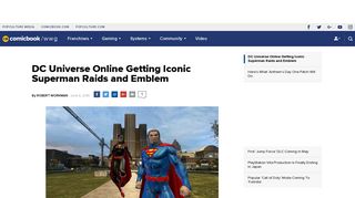 DC Universe Online Getting Iconic Superman Raids and Emblem