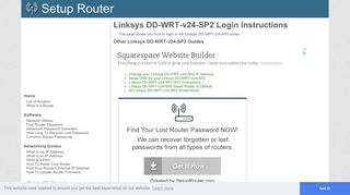 How to Login to the Linksys DD-WRT-v24-SP2 - SetupRouter