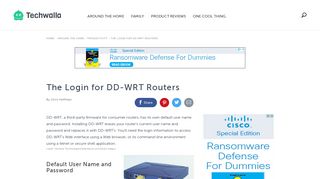The Login for DD-WRT Routers | Techwalla.com
