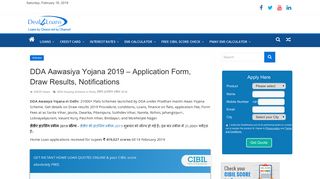 DDA Aawasiya Yojana 2019 – Application Form, Draw Results ...