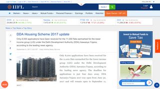 DDA Housing Scheme 2017 update - IndiaInfoline