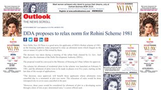 DDA proposes to relax norm for Rohini Scheme 1981 - Outlook India