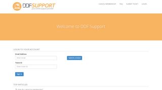 Login - DDF Support