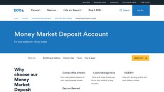 Money Market Deposit Account | BOQ