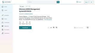 Hikvision DDNS Management System20130216 | Port (Computer ...