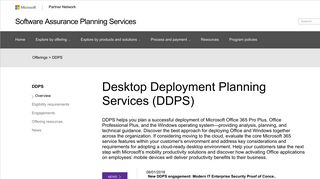DDPS Desktop Deployment Planning Services (DDPS)