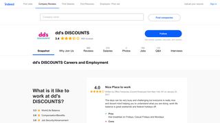 dd's DISCOUNTS Careers and Employment | Indeed.com