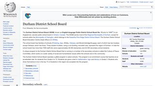 Durham District School Board - Wikipedia