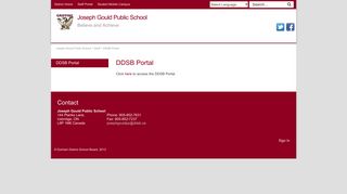 DDSB Portal - Joseph Gould Public School