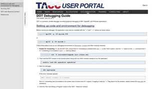 DDT Parallel Debugger - TACC User Portal