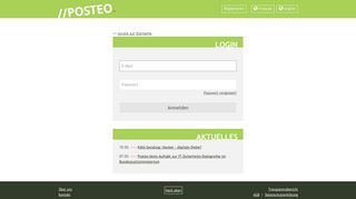 Login - E-Mail grün, sicher, einfach und werbefrei - posteo.de -