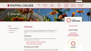 Canvas - Foothill College