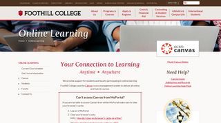 Online Learning - Foothill College