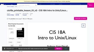 cis18a_printable_lesson_01_v2 - CIS 18A Intro to Unix/Linux ...