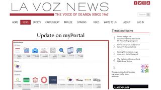 Update on myPortal – La Voz News - La Voz De Anza