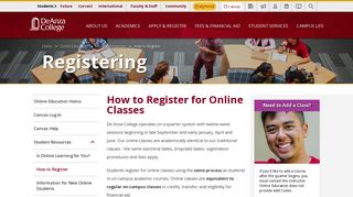 How to Register - De Anza