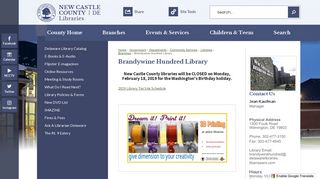 Brandywine Hundred Library | New Castle County, DE - Official Website