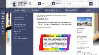 Bear Library | New Castle County, DE - Official Website