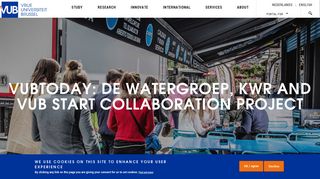 VUBToday: De Watergroep, KWR and VUB start collaboration project ...