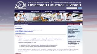 Quota Applications - DEA Diversion Control Division - Department of ...