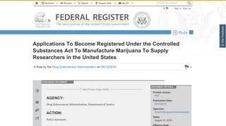 Federal Register :: Applications To Become Registered Under the ...