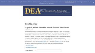 U.S. Drug Enforcement Administration - com.govdelivery.public