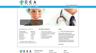 DEA Number Search Tools and Data Products at DEA Lookup.com
