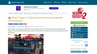 Dead Trigger 2 Cheat Infinite Ammo and Health - Cheat Engine ...