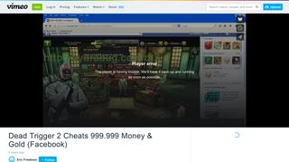 Dead Trigger 2 Cheats 999.999 Money & Gold (Facebook) on Vimeo
