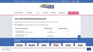VIP Club Membership Rewards | Deaf Lottery