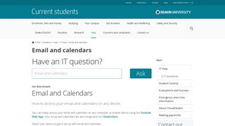 Email and calendars - Deakin University