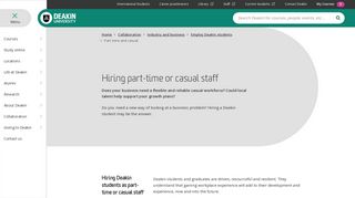 Part time and casual | Deakin