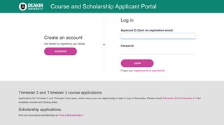 Deakin University Applicant Portal