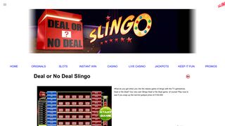 Deal or No Deal Slingo | Slingo Online Casino Games | Slingo