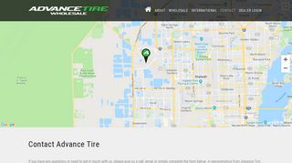 Contact | Advance Tire Wholesale