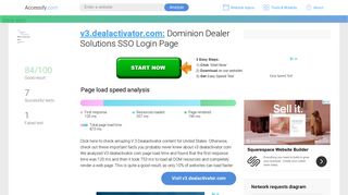 Access v3.dealactivator.com. Dominion Dealer Solutions SSO Login ...