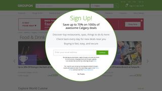 Calgary Food & Drink - Deals in Calgary, AB | Groupon