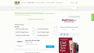 Dealchicken Promo Code, Coupons February, 2019 - Coupons.com