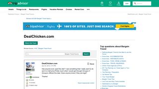 DealChicken.com - Bargain Travel Forum - TripAdvisor